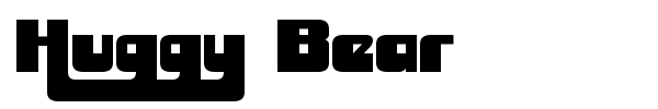 Huggy Bear font preview